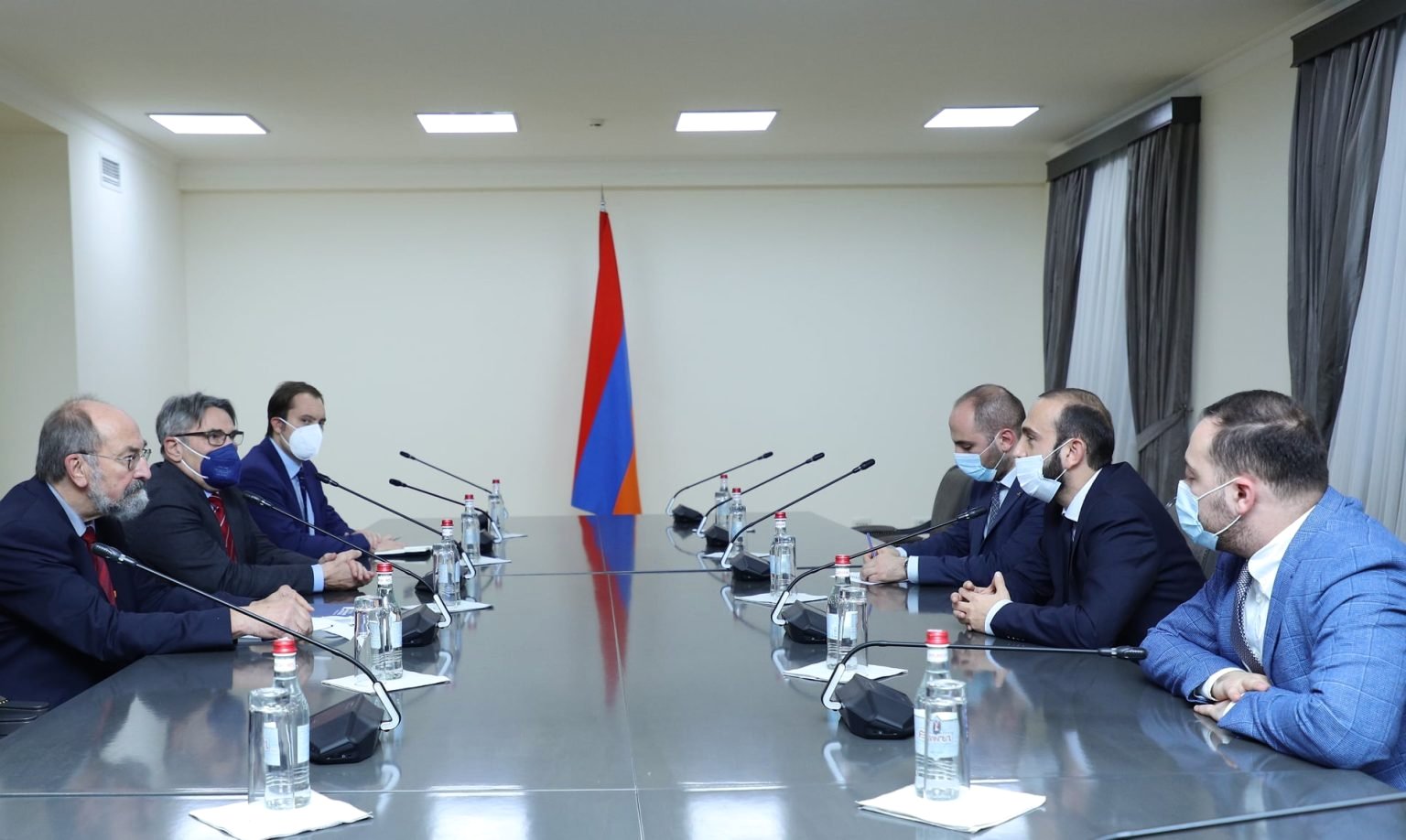 ԱԳ նախարար Արարատ Միրզոյանն ընդունել է Թոմաս Շրափելին ու Օտտո Լուխթերհանդթին