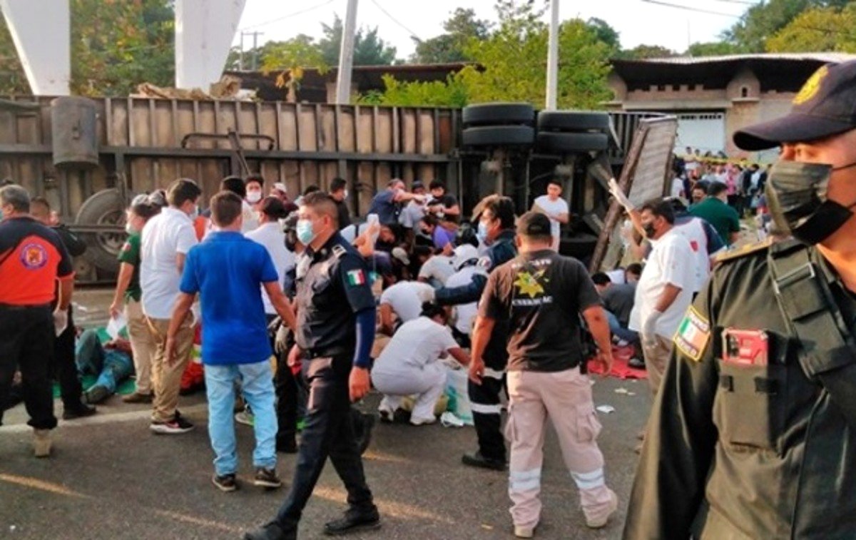Մեքսիկայում անօրինական ներգաղթյալներով բեռնատարը բախվել է պատին. կա 50 զոհ