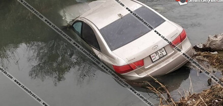 Արարատի մարզի Նորամարգ գյուղի ջրանցքում հայտնաբերվել է Hyundai Sonata մակնիշի ավտոմեքենա. shamshyan.com