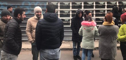 Վարորդների բողոքի ակցիան՝ ԱՊՊԱ բյուրոյի շենքի դիմաց