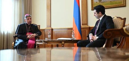 Ալեն Սիմոնյանն ընդունել է Հայաստանում Սուրբ Աթոռի առաքելական նվիրակ Ժոզե Ավելինու Բետանկուրին