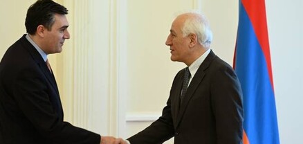 Նախագահ Խաչատուրյանը հույս է հայտնել, որ Իլիա Դարչիաշվիլիի այցը Հայաստան կլինի արդյունավետ