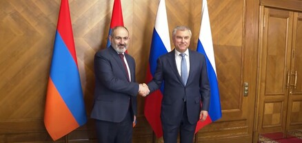 Վարչապետ Փաշինյանը հանդիպում է ունեցել Պետական Դումայի նախագահ Վյաչեսլավ Վոլոդինի հետ