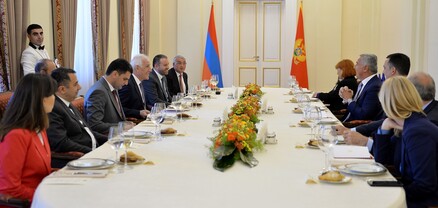 Ի պատիվ Չեռնոգորիայի նախագահ Միլո Ջուկանովիչի՝ նախագահի անունից տրվել է պաշտոնական ճաշ