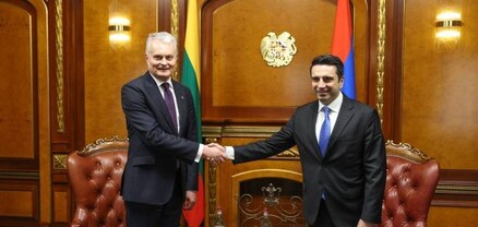 ՀՀ ԱԺ նախագահ Ալեն Սիմոնյանն ու Լիտվայի նախագահը առանձնազրույց են ունեցել