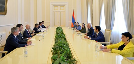 Նախագահ Վահագն Խաչատուրյանն ընդունել է Իտալիայի խորհրդարանական պատվիրակությանը