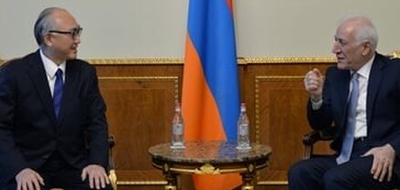 Վահագն Խաչատուրյանն ընդունել է Հայաստանում Ճապոնիայի դեսպան Ֆուկուսիմա Մասանորիին