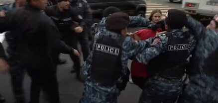 Ոստիկանությունը, դաժանաբար ծեծելով, բերման է ենթարկում ցուցարարներին․ տեսանյութ