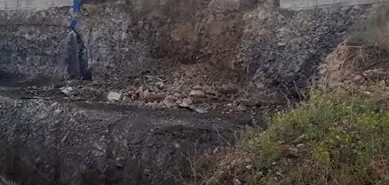 Փլուզման հետևանքով Ծիծեռնակաբերդի խճուղին երկկողմանի փակ է