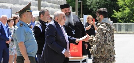 Մոնթե Մելքոնյանի անվան ռազմամարզական վարժարանում ավարտական հանդիսավոր արարողություն է իրականացվել․ ՊՆ