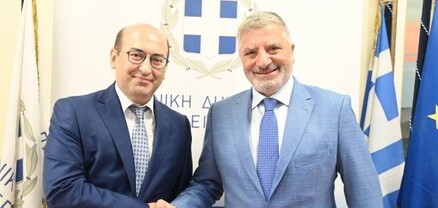 Հունաստանում ՀՀ դեսպան Տիգրան Մկրտչյանը հանդիպել է Ատիկայի նահանգապետ Յորղոս Պատուլիսին