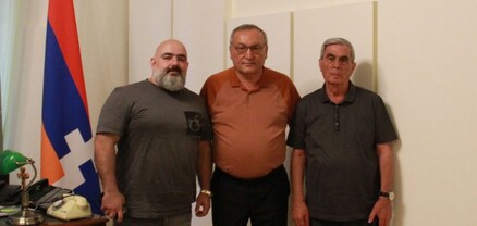 Արցախի խորհրդարանի նախագահն ընդունել է բարերարներ Լևոն Քիրաջյանին ու Կարեն Առաքելյանին