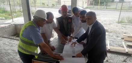 Քաղաքաշինության կոմիտեի ղեկավարը հետևել է մարզական կառույցների շինարարության ընթացքին