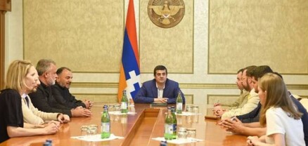 Արցախի նախագահն ընդունել է «SOS Արևելքի քրիստոնյաներ» կազմակերպության պատասխանատուներին