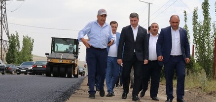 Սանոսյանը ծանոթացել է Նոր Գեղի-Արգել-Արզական-Հրազդան ճանապարհի հիմնանորոգման աշխատանքներին