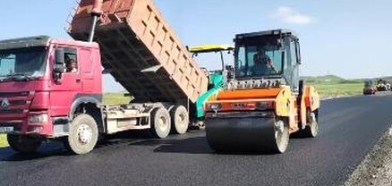 «Հյուսիս-հարավ»-ի Լանջիկ-Գյումրի հատվածում տեղադրվում է ասֆալտբետոնե ծածկի վերին շերտը