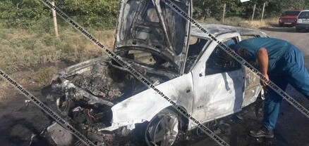 Արմավիր Volkswagen Golf-ում հրդեհ է բռնկվել․ shamshyan.com