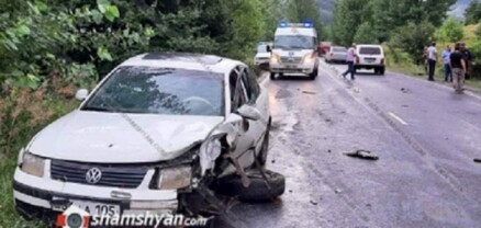 Լոռու մարզում բախվել են Volkswagen-ն ու VAZ 21010-ը. shamshyan.com