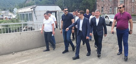 Համբարձում Մաթևոսյանը և Գնել Սանոսյանն այցելել են Լոռու մարզ, հետևել շինաշխատանքների ընթացքին