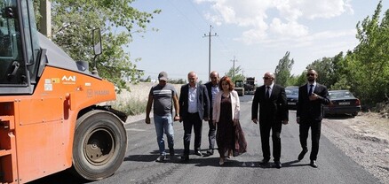 Շիրակի մարզպետը հետևել է Գյումրի-Հացիկ-Կարմրաքար ճանապարհահատվածում իրականացվող հիմնանորոգման աշխատանքներին