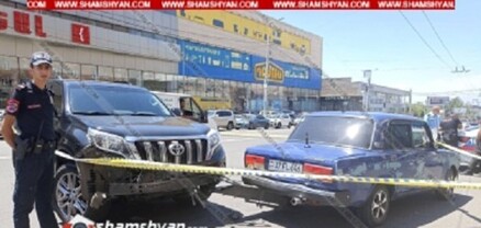 Երևանում բախվել են Toyota Land Cruiser Prado-ն ու 07-ը. կա վիրավոր. shamshyan.com