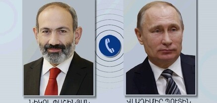 Փաշինյանն ու Պուտինը քննարկել են Լեռնային Ղարաբաղի շուրջ իրավիճակը