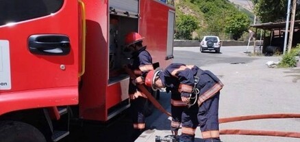 Վայք-Զեդեա ավտոճանապարհին գազատար ավտոմեքենայում հրդեհ է բռնկվել