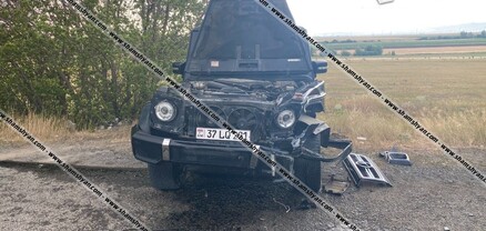 Շիրակի մարզում բախվել են Mercedes G և Opel մակնիշի ավտոմեքենաներ․ shamshyan.com