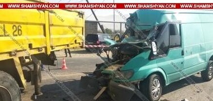 Զոդի Բանավանի մոտ բախվել են Ford Transit-ն ու Iveco բեռնատարը, ինչի հետևանքով անչափահաս է մահացել