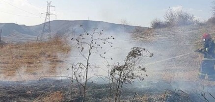 Հրդեհ Խոսրովի արգելոց տանող ճանապարհին