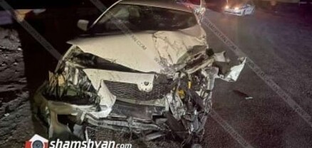 Տիգրանաշենի ոլորաններում բախվել են Toyota-ն ու КамАЗ-ը. 4 ոստիկան տեղափոխվել է հիվանդանոց․ shamshyan.com