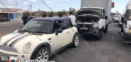 Ավտովթար Կոտայքի մարզում․ բախվել են բեռնատար ГАЗель-ն ու Mini Cooper-ը․ կա վիրավոր․ shamshan.com