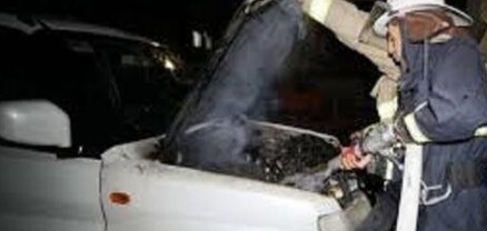 «Բալի» հյուրանոցի մոտ այրվել է BMW-ն