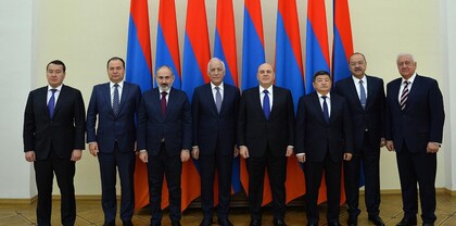 Նախագահ Վահագն Խաչատուրյանը հյուրընկալել է ԵԱՏՄ անդամ երկրների վարչապետներին