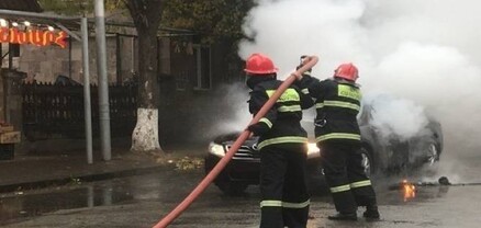 Փրկարարները Վանաձորում մարել են ավտոմեքենայում բռնկված հրդեհը. կա տուժած