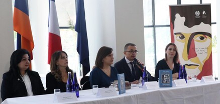 Ֆրանսիայի դեսպանությունում տեղի է ունեցել մամուլի ասուլիս՝ նվիրված Եղիշե Չարենցի «Ծիածանը» և… » երկլեզու գրքի հրատարակմանը