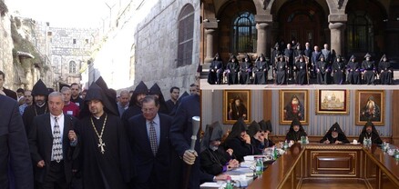 Գերագույն հոգևոր խորհրդի ժողովն է․ բացակա է արքեպիսկոպոսը, որ շնորհավորել էր Փաշինյանին