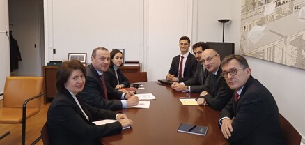 ԱԽ քարտուղար Արմեն Գրիգորյանը հանդիպել է Իզաբել Դյումոնի, Ֆրեդերիկ Մոնդոլոնիի, Քրիստոֆ Լուկայի և Բրիս Ռոքֆոյի հետ