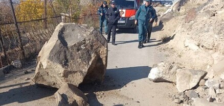 Քարաթափում Ջրաշեն թաղամասում. երթևեկությունը երկկողմանի փակվել է