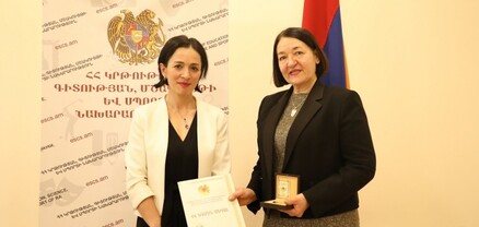 Մարտիրոս Սարյանի տուն-թանգարանի տնօրեն Ռուզան Սարյանը պարգևատրվել է ՀՀ ԿԳՄՍՆ մեդալով