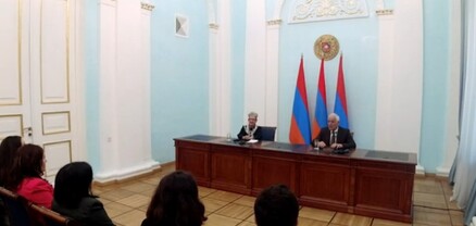 Նախագահ Վահագն Խաչատուրյանը հյուրընկալել է ԵՄ դեսպան Անդրեա Վիկտորինին և «Եվրամիության երիտասարդ դեսպան» նախաձեռնության մասնակիցներին