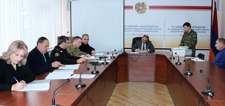 Կոտայքի մարզպետարանում քննարկվել են ձմեռային զորակոչի նախապատրաստական աշխատանքներին առնչվող հարցերը