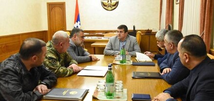 Արցախի նախագահն ուժային կառույցների ղեկավարների հետ քննարկել է Բերձորի միջանցքի փակման հետևանքով երկրում ստեղծված իրավիճակը