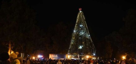 Շրջափակված Արցախի մայրաքաղաքում այսօր վառվել են տոնածառի լույսերը