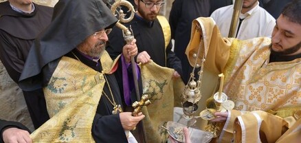 Սահակ Բ. Պատրիարքն իր գահակալության ընթացքում առաջին այցն է կատարել դեպի Երուսաղեմ