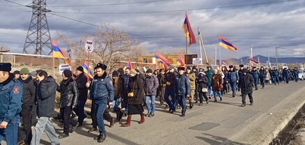 ԱԺԲ-ն Գյումրու 102-րդ ռազմաբազայի դիմաց ակցիա է անցկացրել