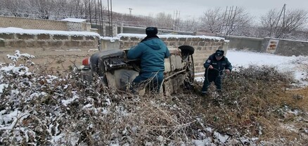 «Opel Kadett»-ը դուրս է եկել ճանապարհի երթևեկելի հատվածից և կողաշրջվել