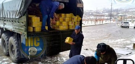 Խաղաղապահները 25 տոննա մարդասիրական օգնություն են տեղափոխել Ստեփանակերտ