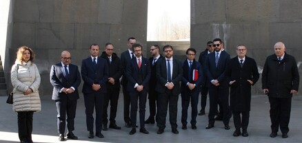Իտալիայի մշակույթի նախարարի գլխավորած պատվիրակությունը այցելել է Հայոց ցեղասպանության հուշահամալիր