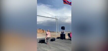 Հուսամ՝ դեռ լավ օրեր կգան․ Շուշան Պետրոսյանը մասնակցել է Անիպեմզայում դրոշի տեղադրմանը